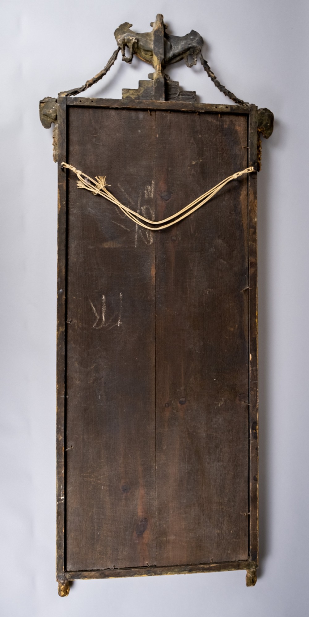 Early 19th Century French Neoclassical Pier Mirror With Rams' Head Decoration View XII