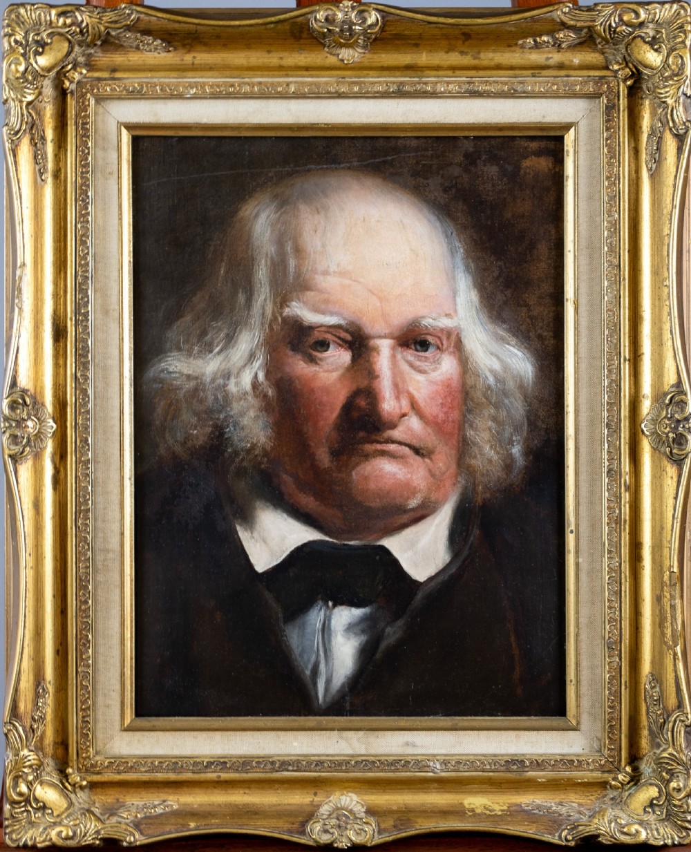 Circle of John Linnell (1792-1882) - Portrait Of A Gentleman. Oil On Canvas.