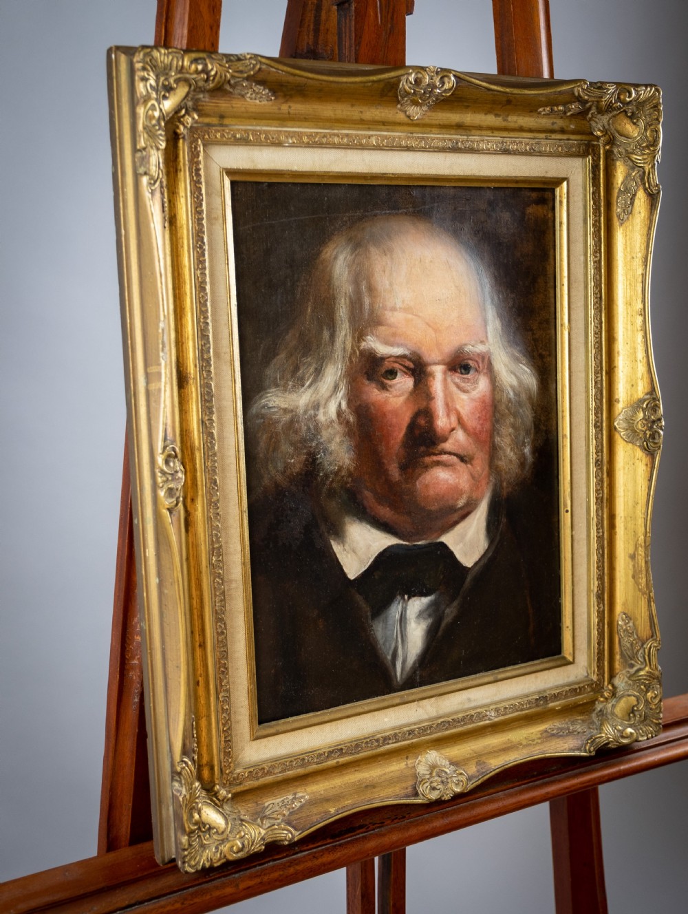 Circle of John Linnell (1792-1882) - Portrait Of A Gentleman. Oil On Canvas. View VII