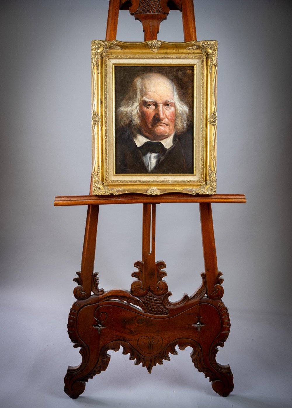 Circle of John Linnell (1792-1882) - Portrait Of A Gentleman. Oil On Canvas. View IX