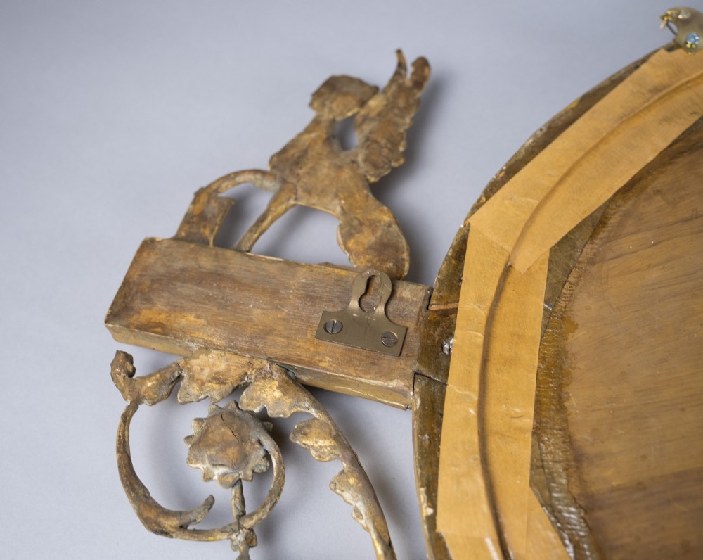 Neo-Classical Oval Gilt Sphynx Mirror (Royal Provenance) View XI