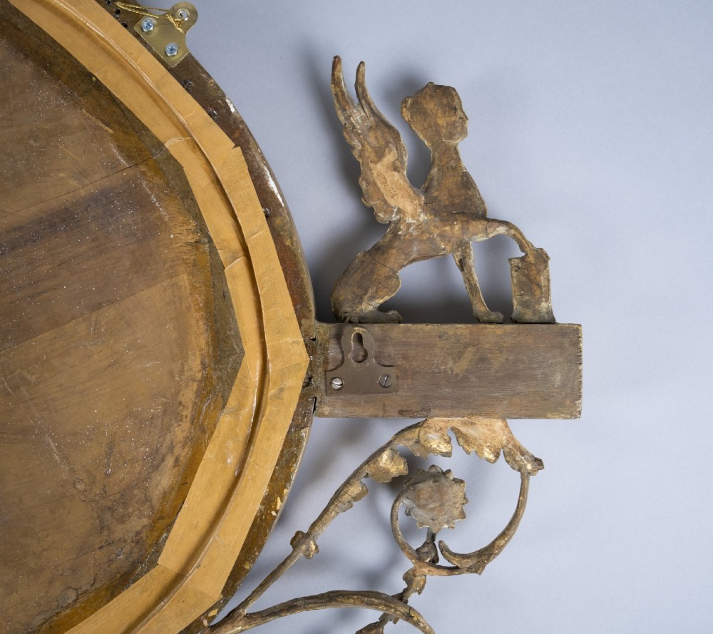 Neo-Classical Oval Gilt Sphynx Mirror (Royal Provenance) View XII