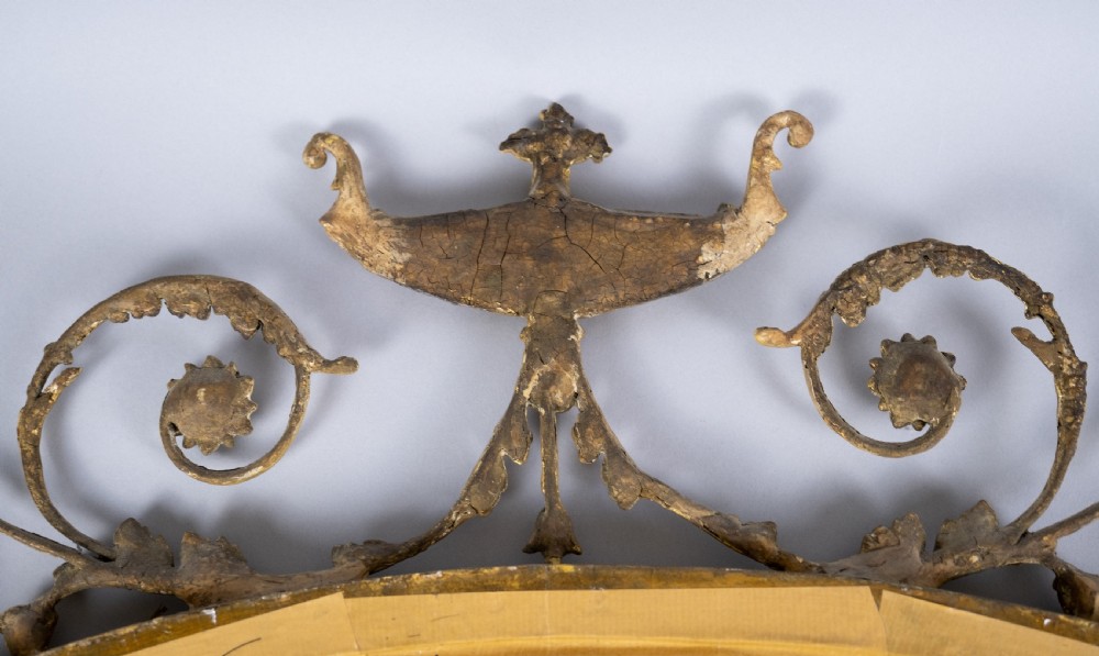 Neo-Classical Oval Gilt Sphynx Mirror (Royal Provenance) View XIII