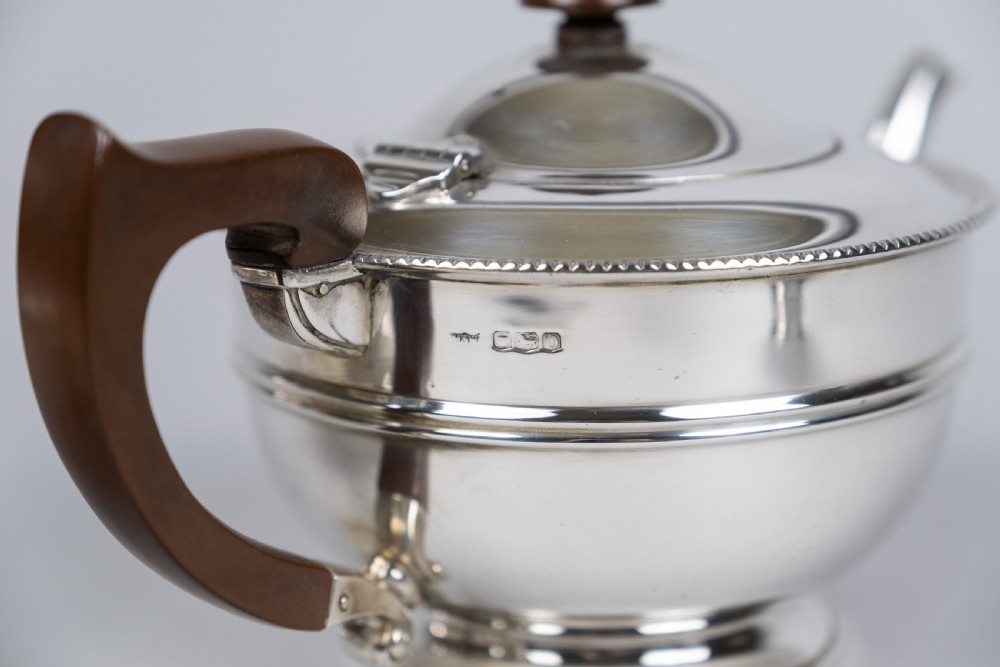 Sterling Silver Teapot & Set by Mappin & Webb, Sheffield, 1931. View VIII