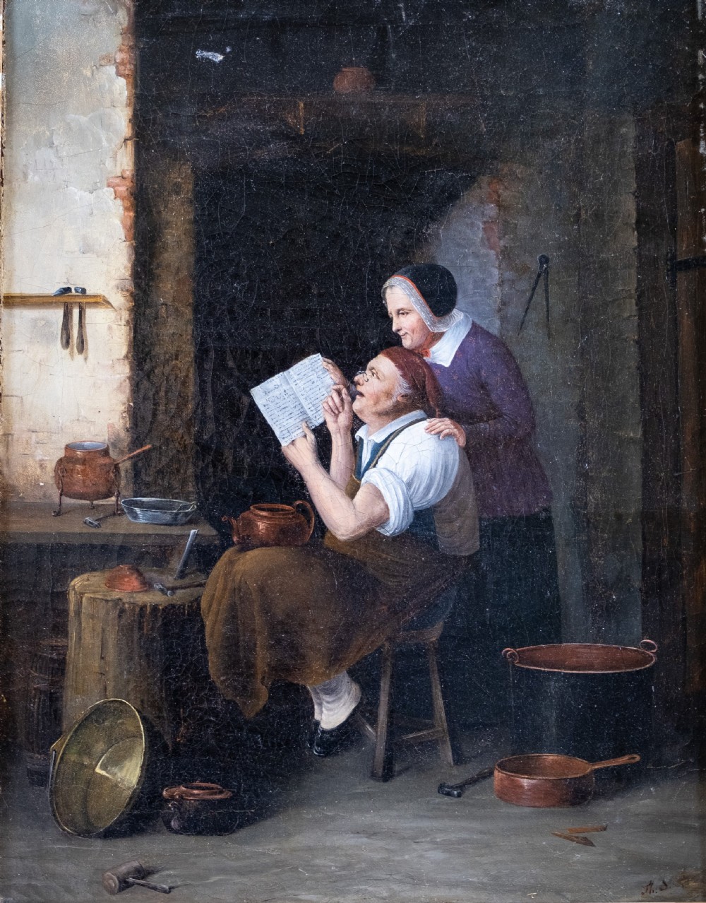 Circle of Oluf Simony Jensen (Danish, 1864-1923), 'Letter From America'. View II