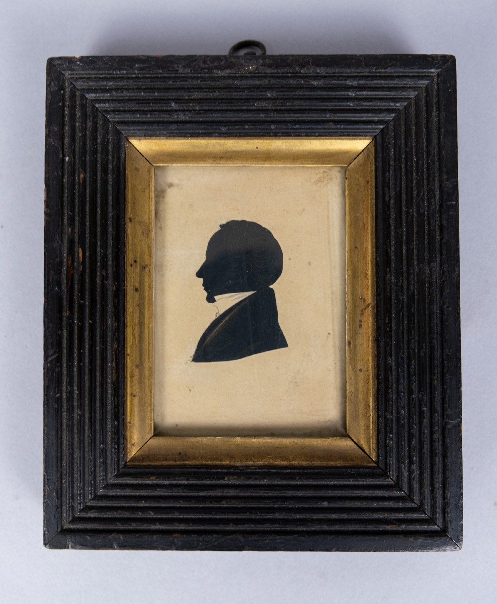 Five Irish Bronzed Portrait Silhouettes - Lisburn County, Sept 1833. View VIII
