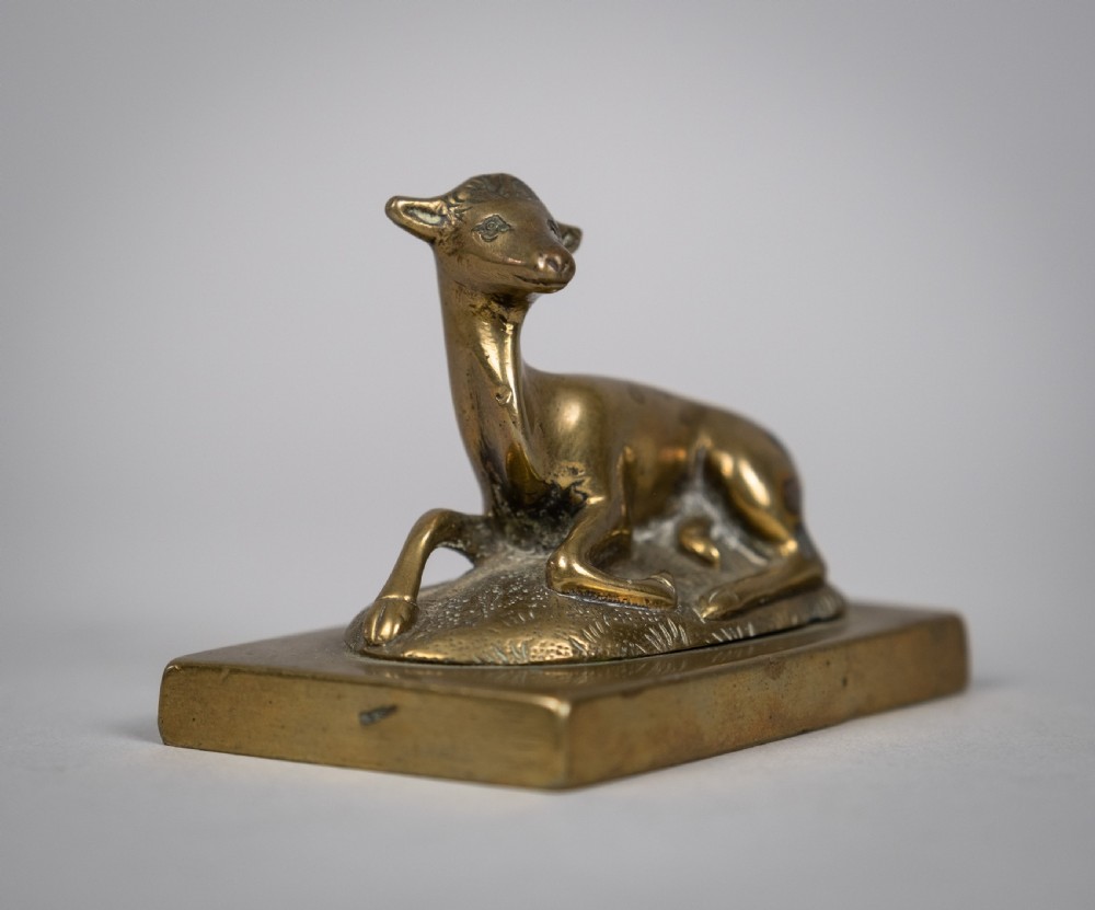 19th Century Regency Bronze Deer Desk Weight View III