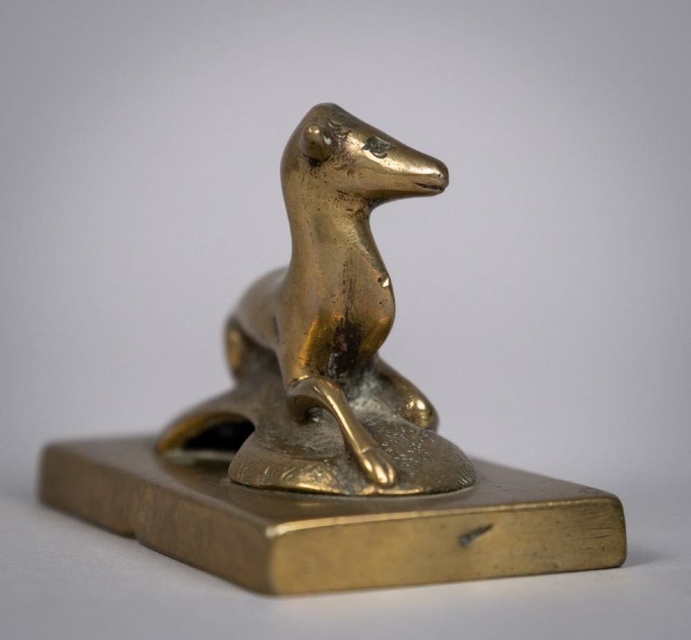 19th Century Regency Bronze Deer Desk Weight View IV