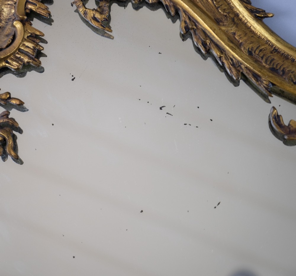 Mid-19th Century Gilt Bronze French Rococo Style Mirror. View VII