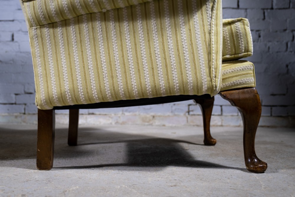 Near Pair Of Early 20th Century Wingback Armchairs. View VI