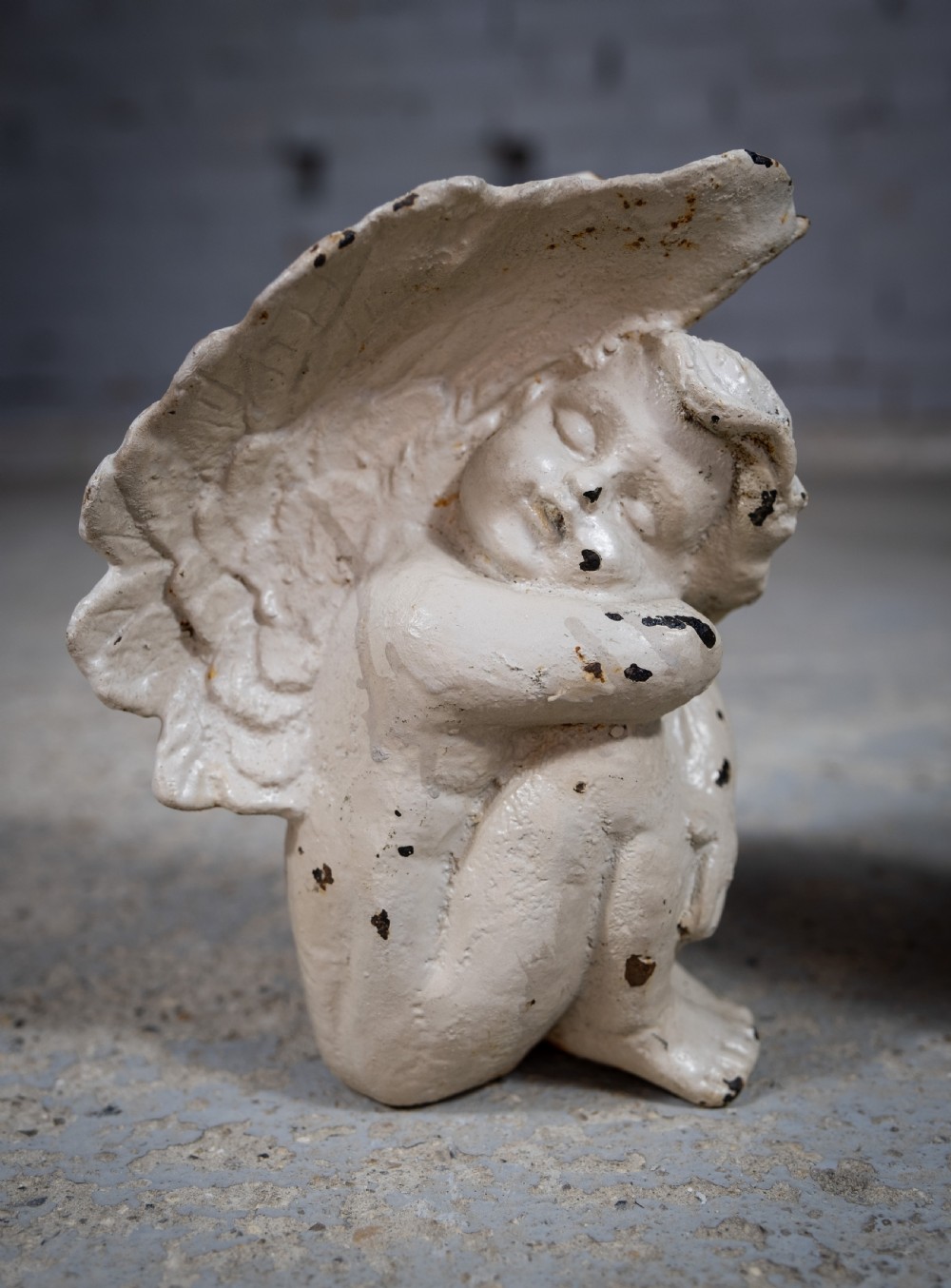 Pair Of 19th Century Victorian Cast Iron Cherubs View XIII