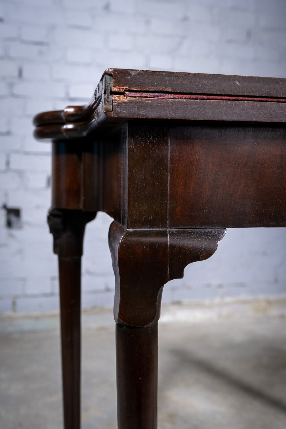 Fine George II Chippendale Period Mahogany Ball & Claw Card Table, c.1750. View XVIII