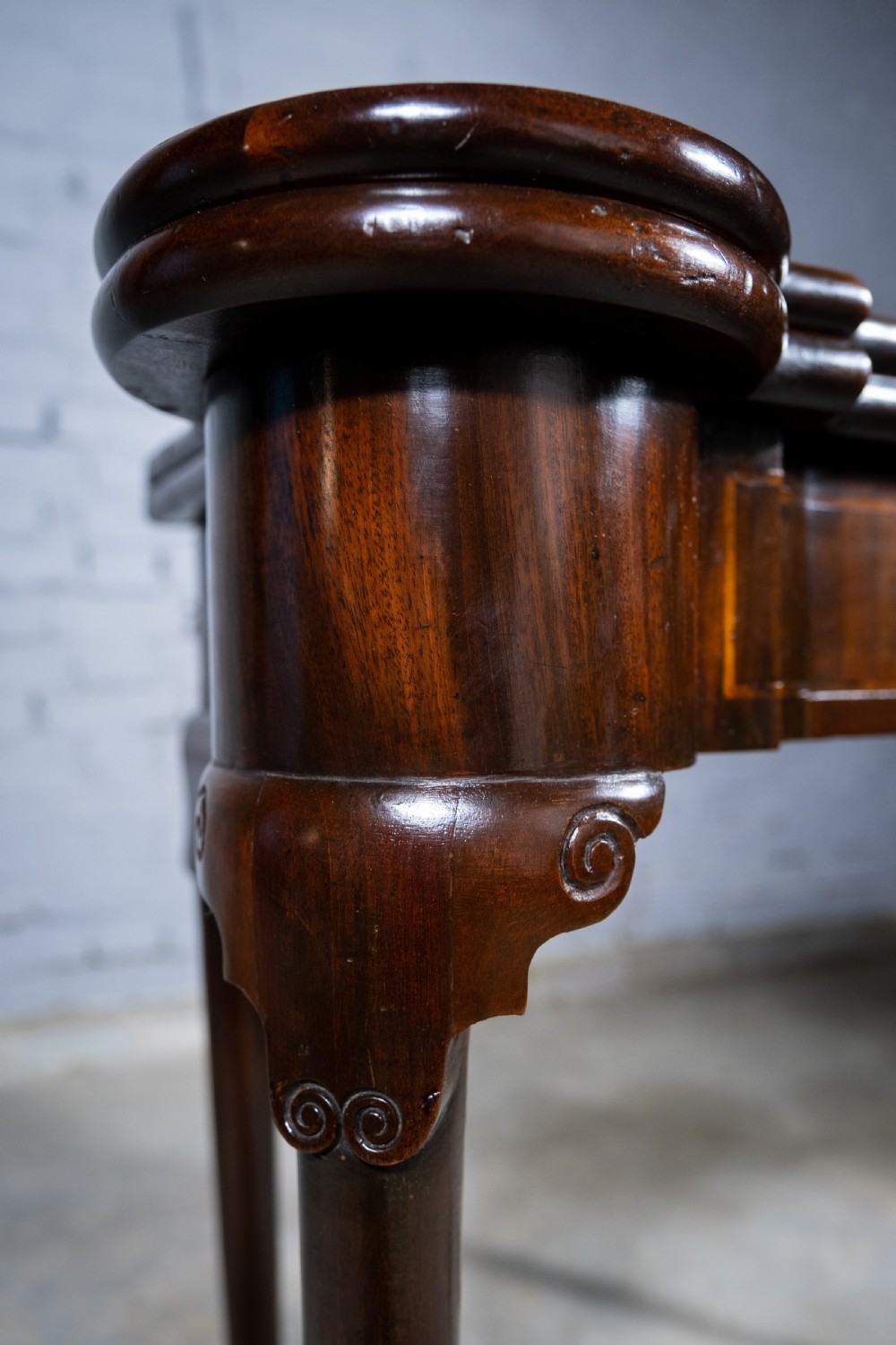 Fine George II Chippendale Period Mahogany Ball & Claw Card Table, c.1750. View XXI