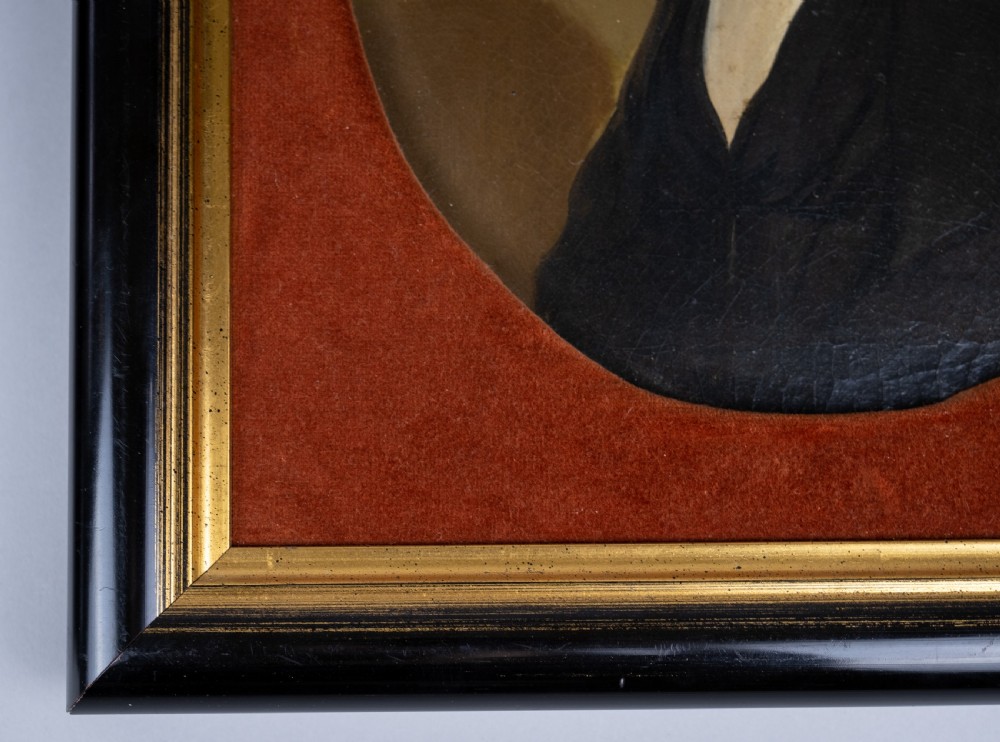 Pair 19th Century Portraits - Husband & Wife. English School. View II