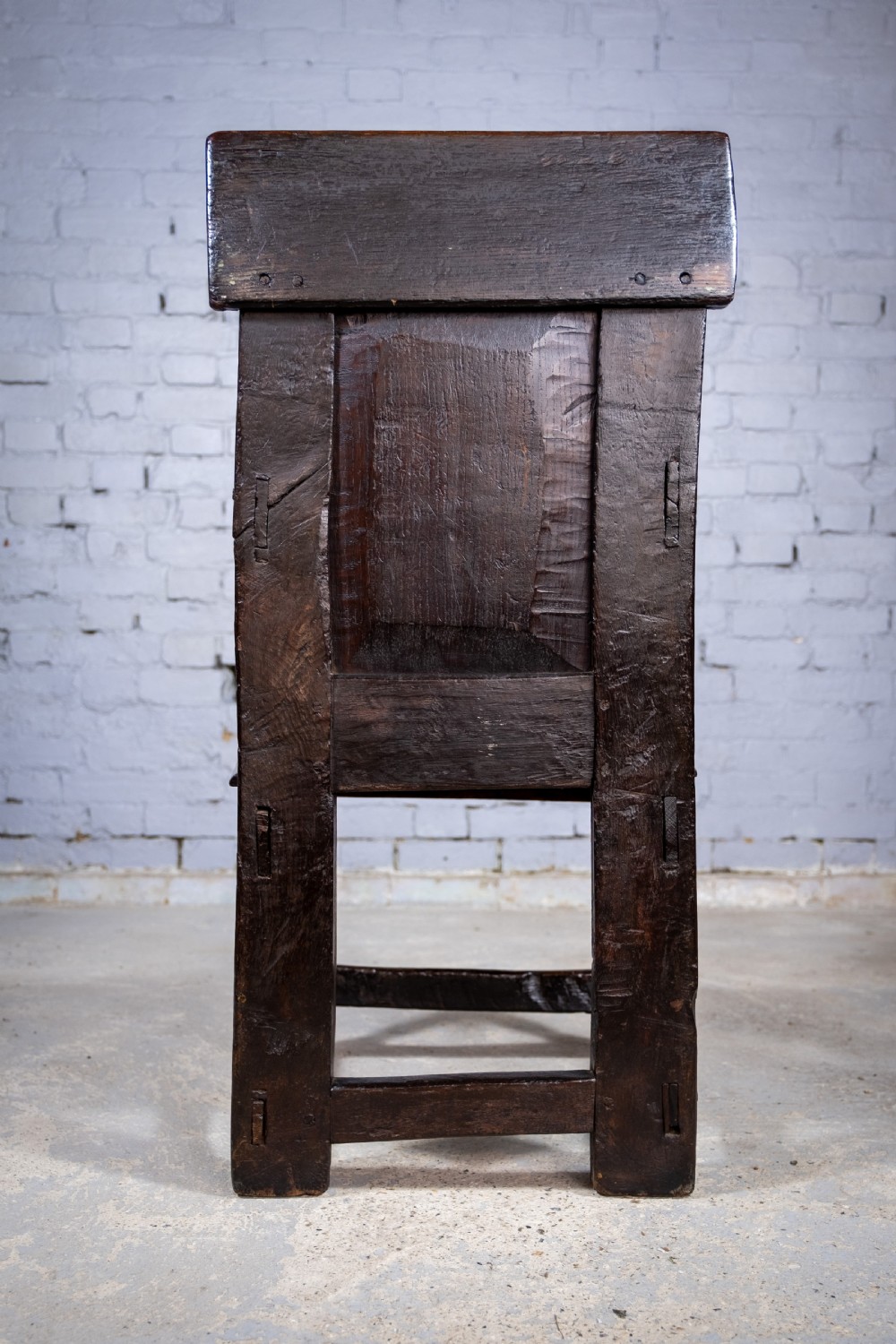 Charles I 17th Century Yorkshire Oak Wainscot Chair. View IV