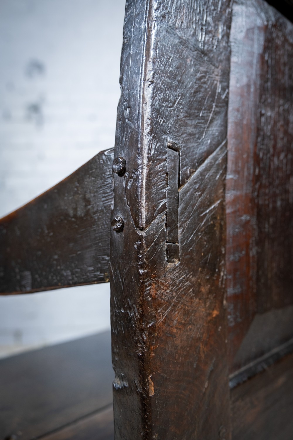 Charles I 17th Century Yorkshire Oak Wainscot Chair. View VI