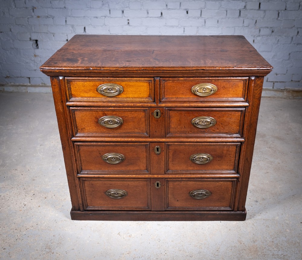 George III Country Oak Chest Of Drawers. View II