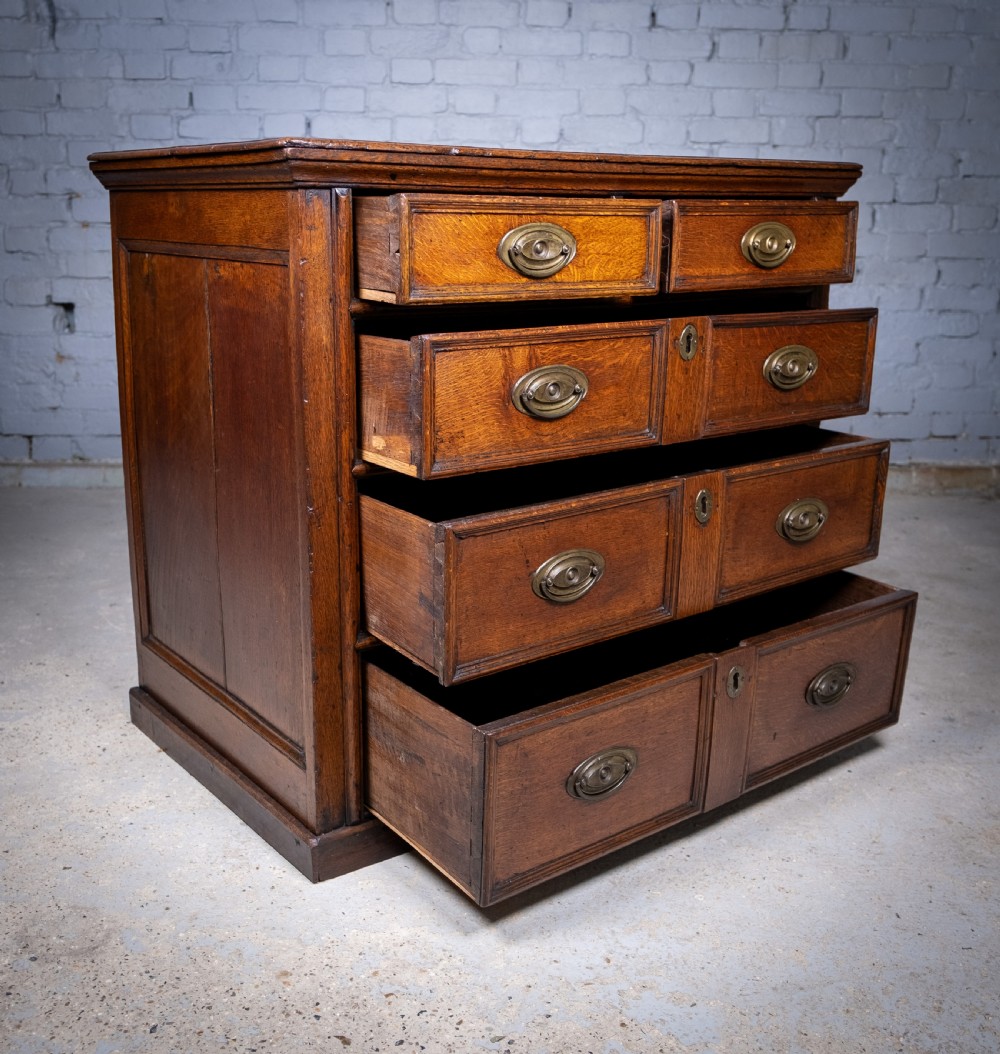 George III Country Oak Chest Of Drawers. View IV