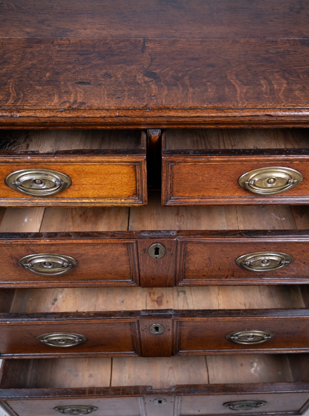 George III Country Oak Chest Of Drawers. View VII