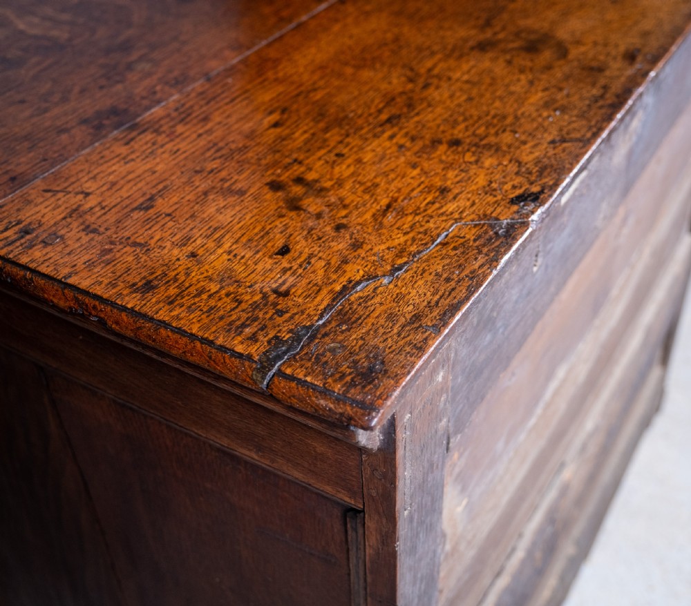 George III Country Oak Chest Of Drawers. View XIV