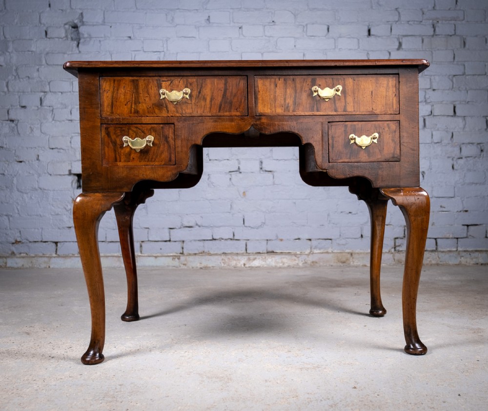 18th Century Georgian Featherbanded Walnut Lowboy View II