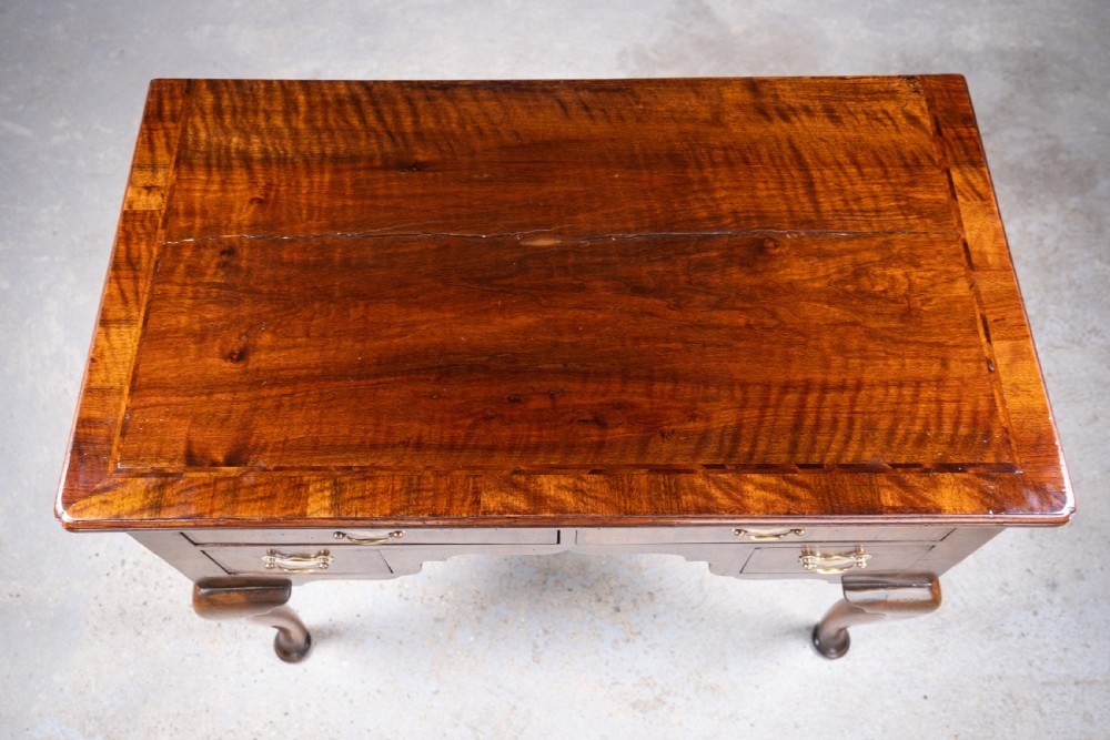 18th Century Georgian Featherbanded Walnut Lowboy View III