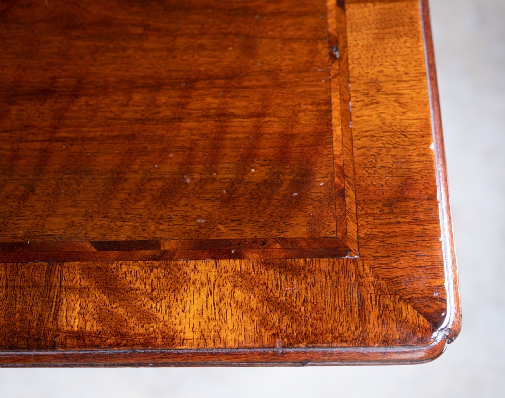 18th Century Georgian Featherbanded Walnut Lowboy View IV