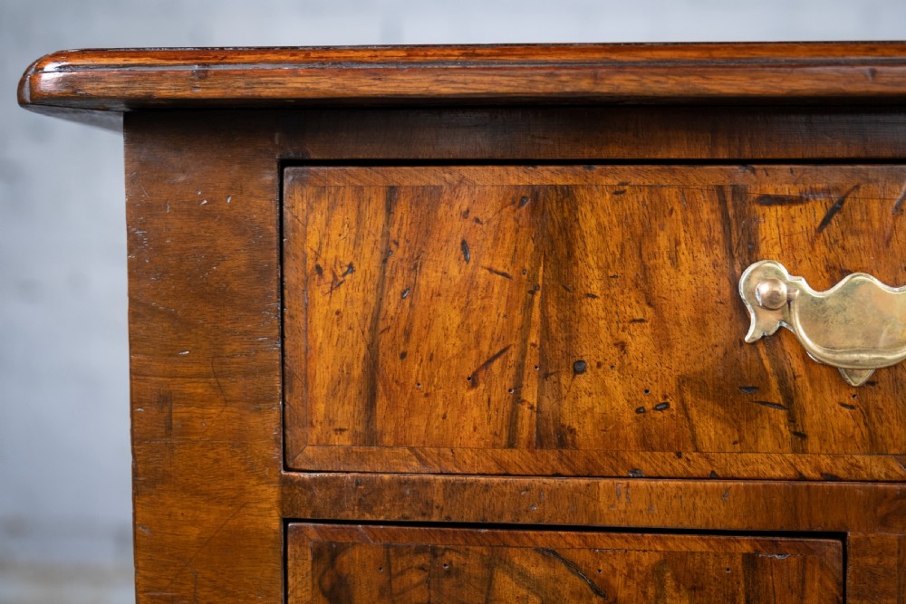 18th Century Georgian Featherbanded Walnut Lowboy View VIII