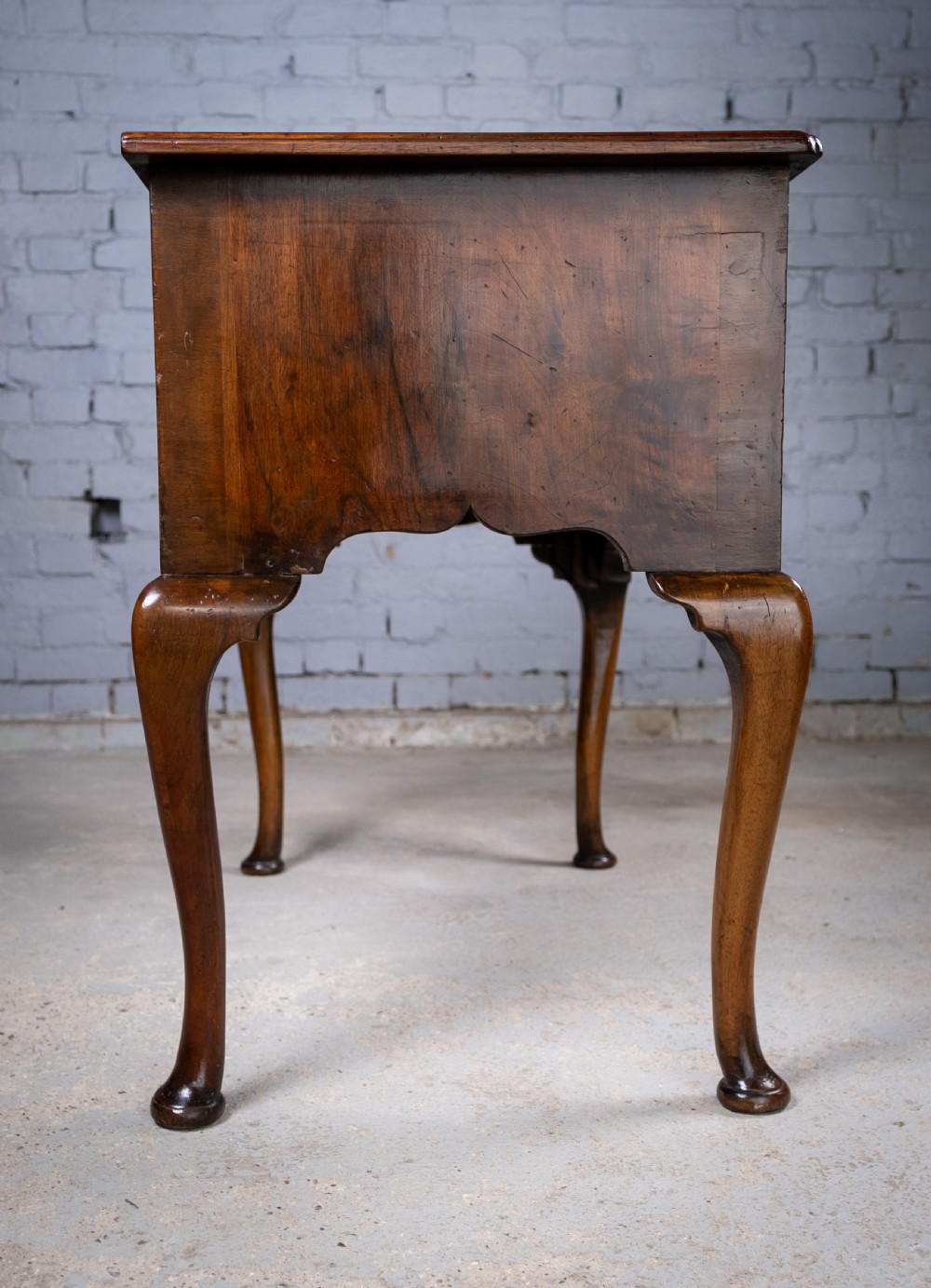 18th Century Georgian Featherbanded Walnut Lowboy View XV