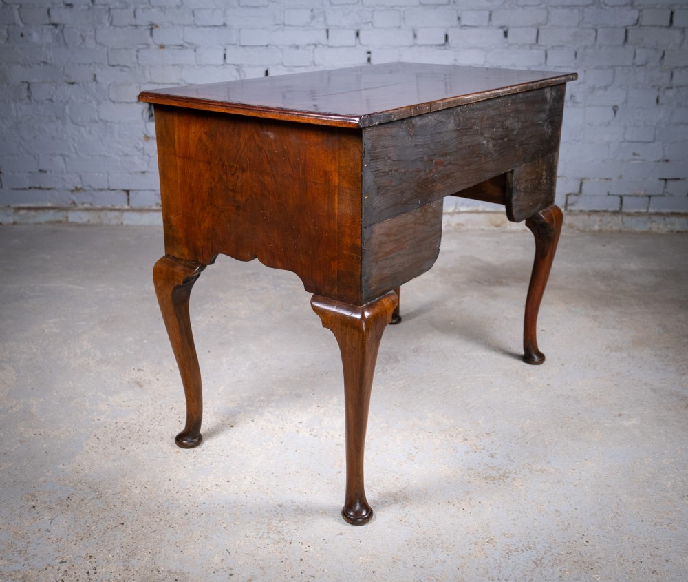 18th Century Georgian Featherbanded Walnut Lowboy View XVI