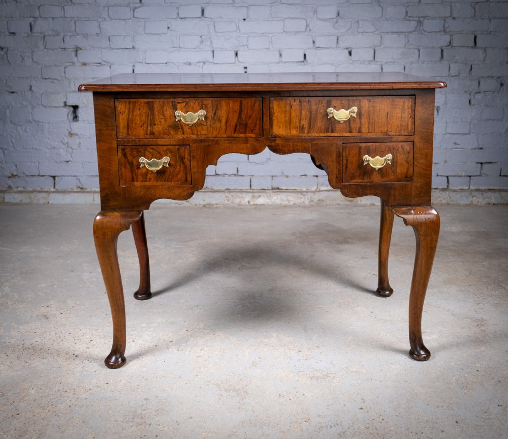 18th Century Georgian Featherbanded Walnut Lowboy View XVII