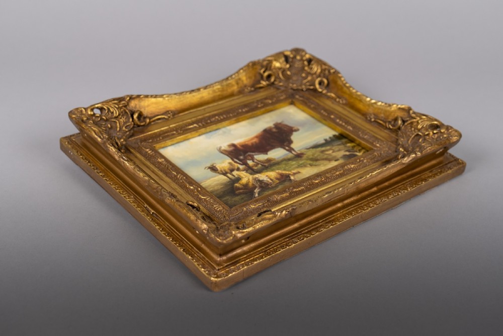 Circle Of Thomas Sidney Cooper (1803-1902) - Cow and Sheep In Landscape. View VI