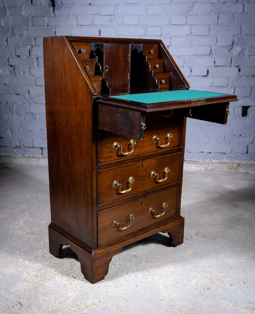Diminutive George III Mahogany Bureau View IV
