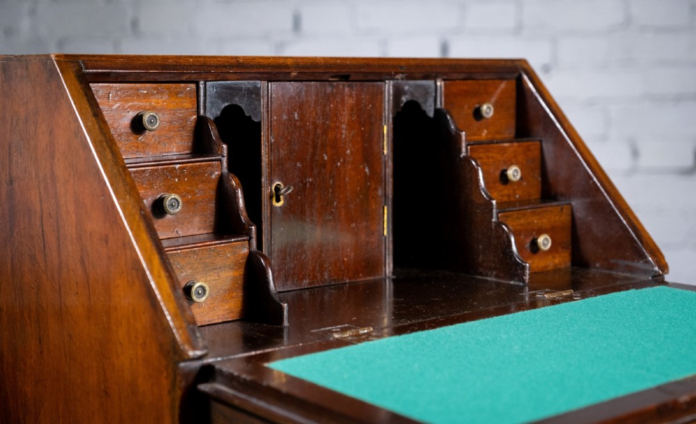 Diminutive George III Mahogany Bureau View VI
