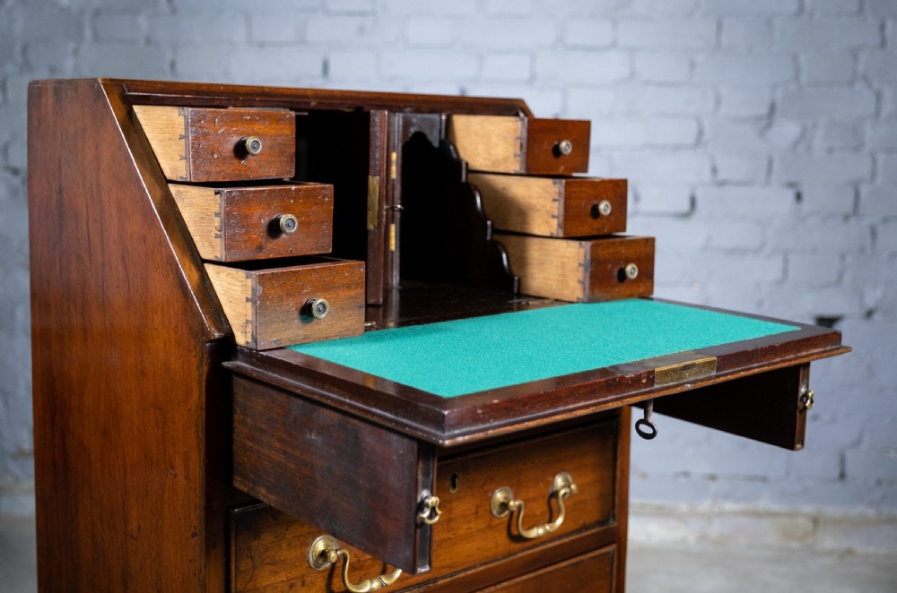 Diminutive George III Mahogany Bureau View VII