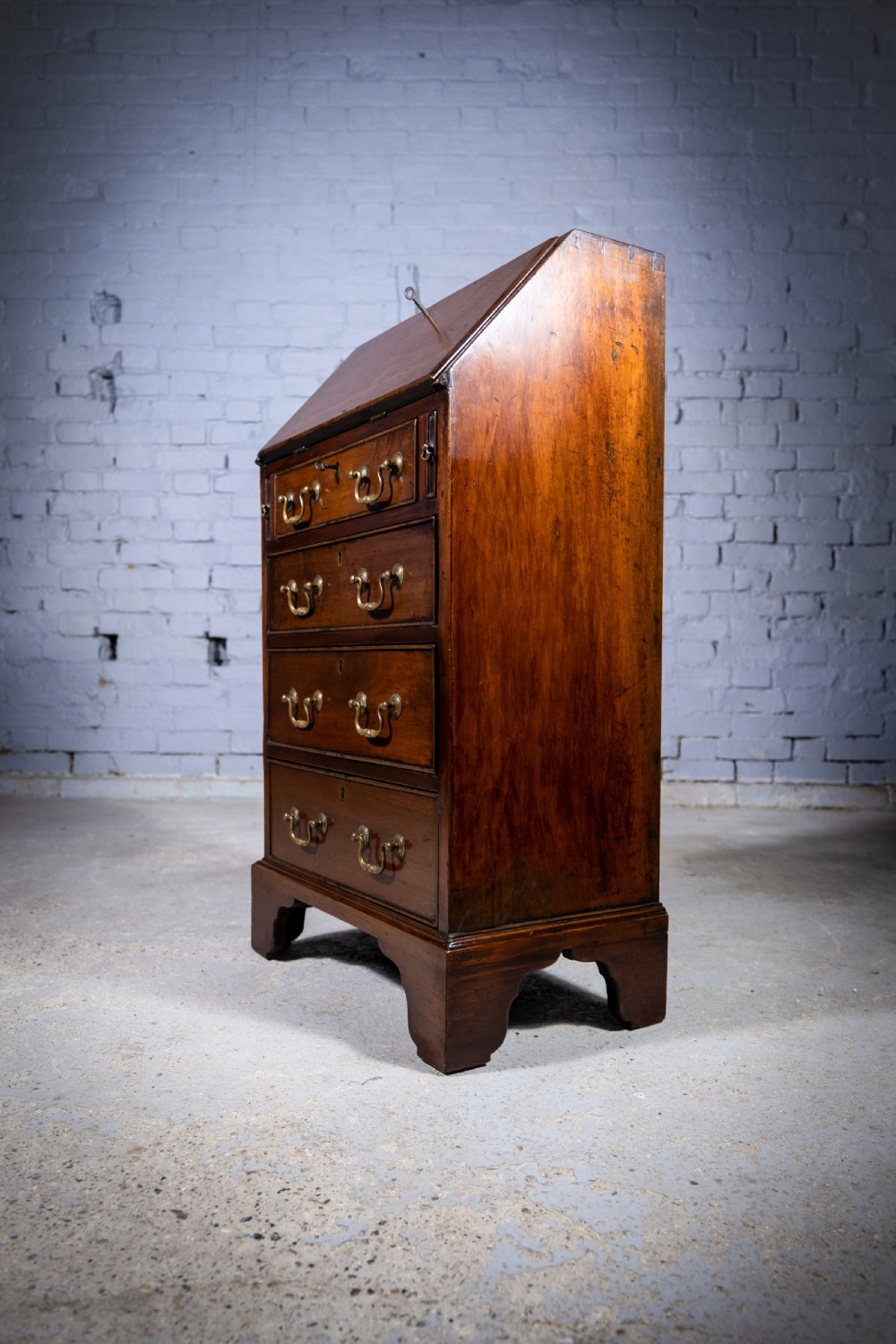 Diminutive George III Mahogany Bureau View XVII