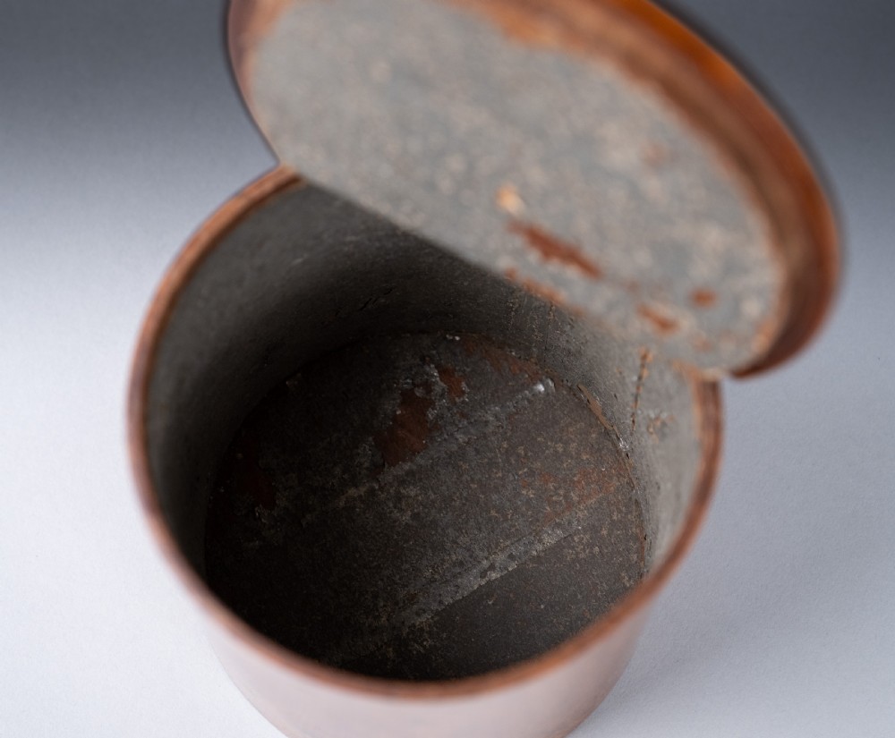 19th Century Burr Walnut Cylindrical Tea Caddy View IV