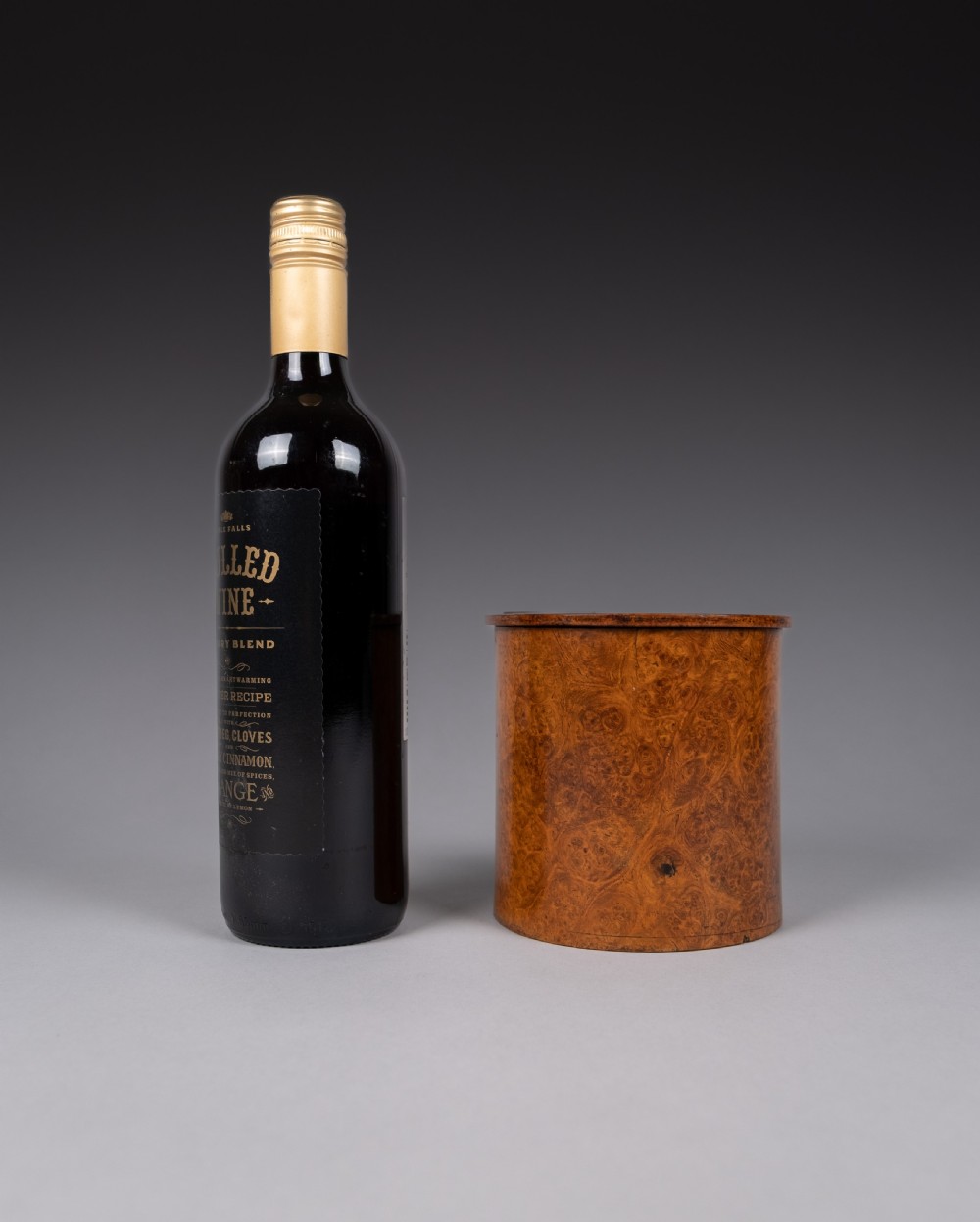 19th Century Burr Walnut Cylindrical Tea Caddy View XII