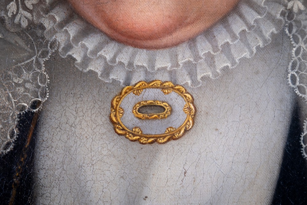 Portrait Of A Lady - Oil On Canvas. English School. View III