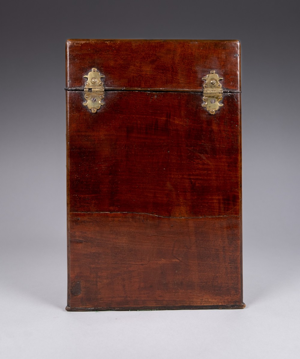 George III Mahogany Serpentine Front Knife Box View VI