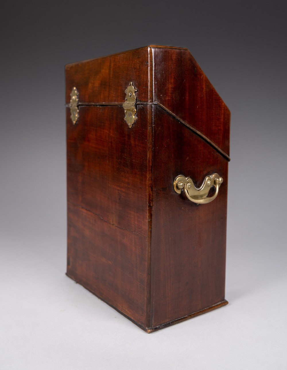 George III Mahogany Serpentine Front Knife Box View VII