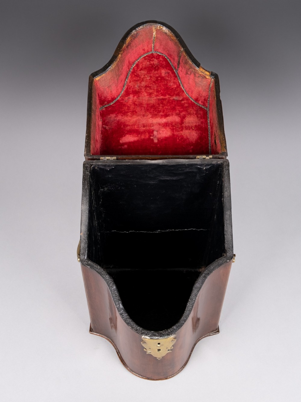 George III Mahogany Serpentine Front Knife Box View VIII