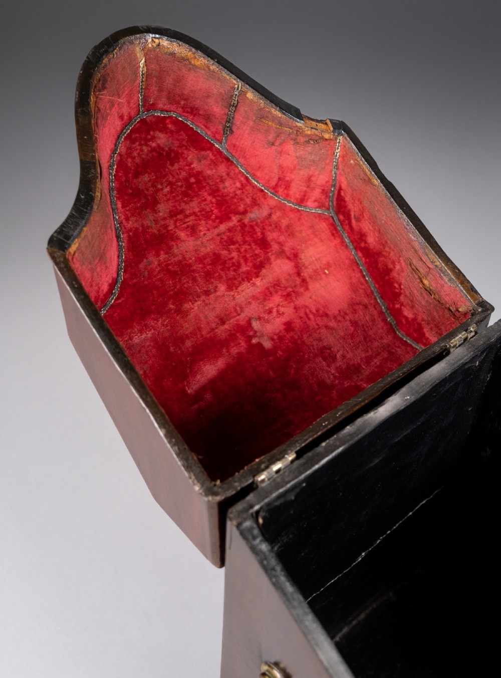 George III Mahogany Serpentine Front Knife Box View XI