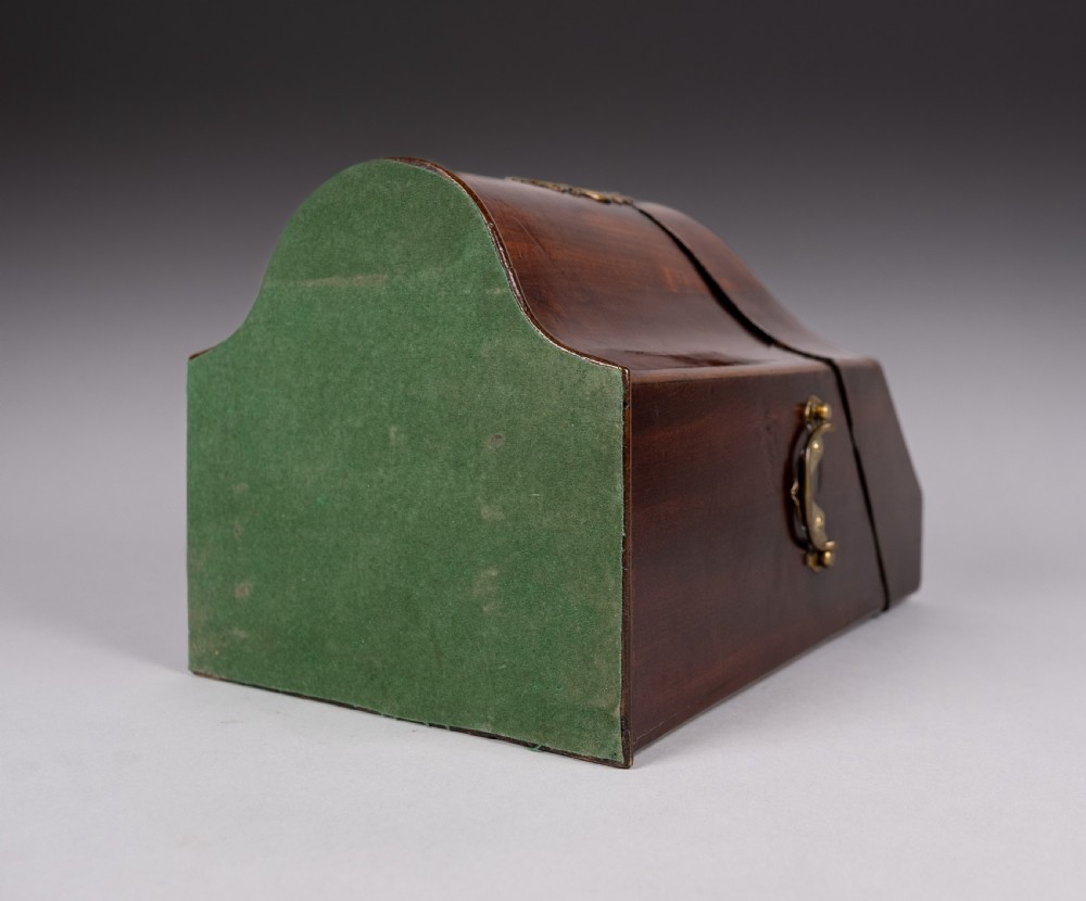 George III Mahogany Serpentine Front Knife Box View XII