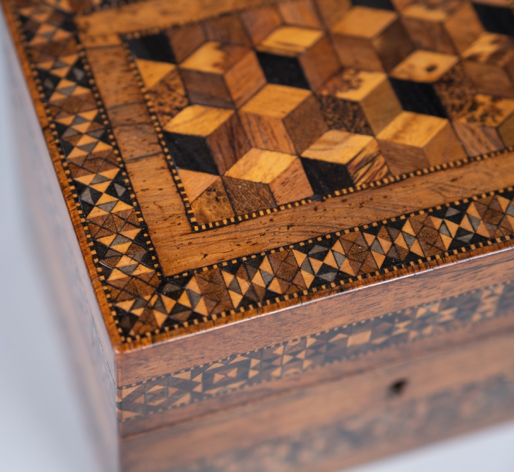 Tunbridge Ware 'Perspective Cube' Scent Bottle Box View IV