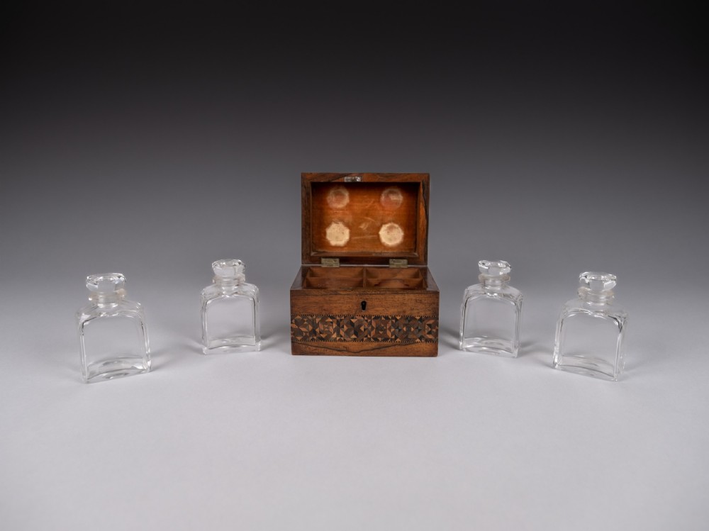 Tunbridge Ware 'Perspective Cube' Scent Bottle Box View VII