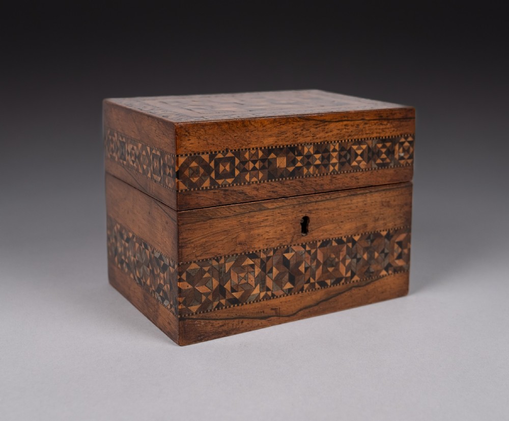 Tunbridge Ware 'Perspective Cube' Scent Bottle Box View XIII