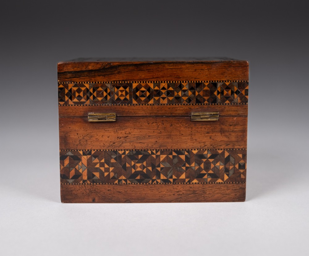 Tunbridge Ware 'Perspective Cube' Scent Bottle Box View XIV
