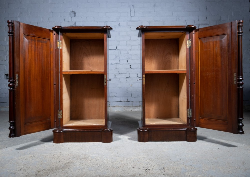 Pair Of 19th Century Mahogany Pedestal Cupboards View V