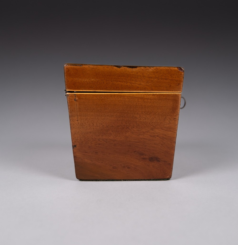 George III Mahogany Serpentine Top Tea Caddy, c.1790 View VII